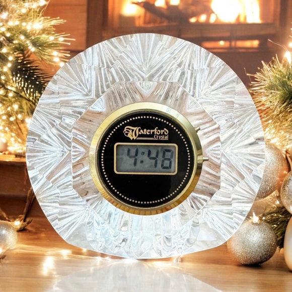 Digital Clock Lismore by WATERFORD CRYSTAL - Picture 1 of 16